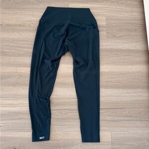 SET Active Navy Blue High-Waisted Leggings